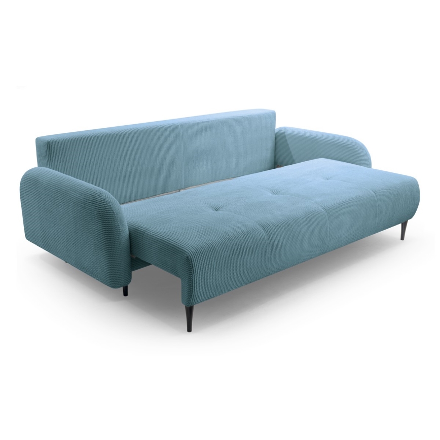Sofa trois places pliable et rembourré CLOUDY vert