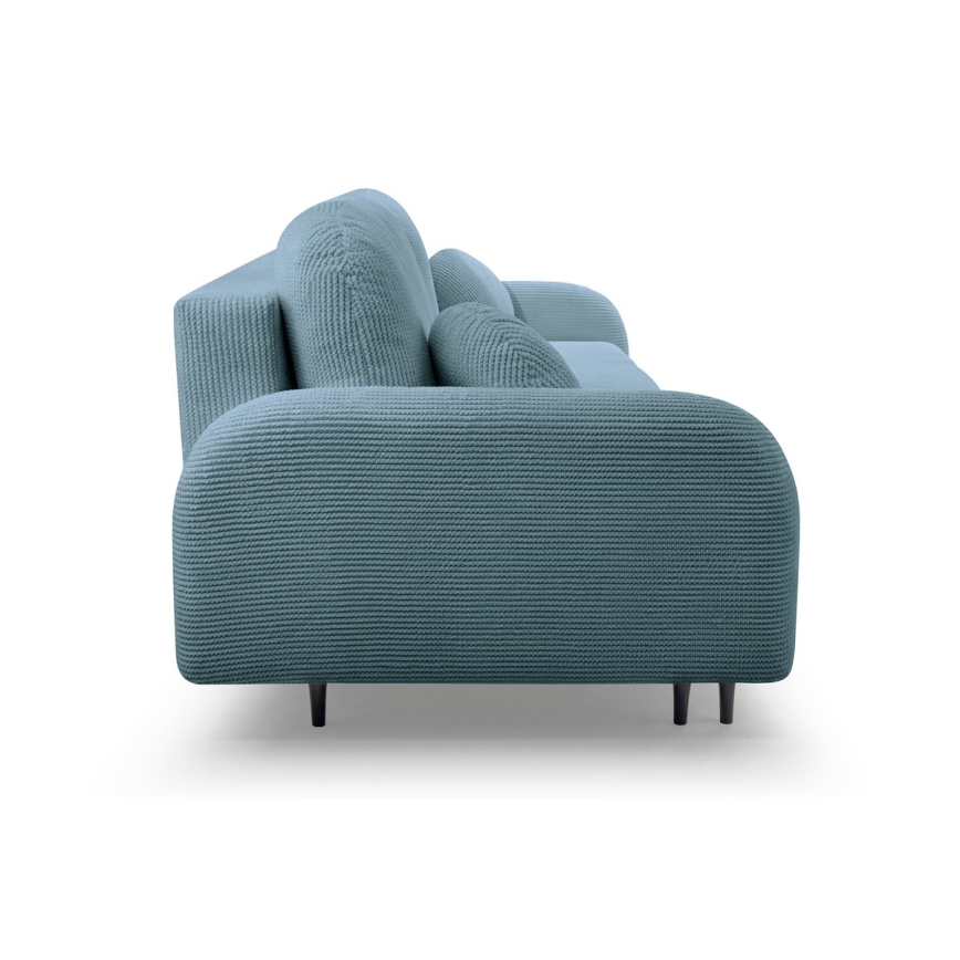 Sofa trois places pliable et rembourré CLOUDY vert