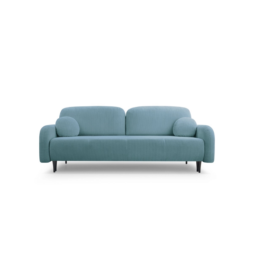 Sofa trois places pliable et rembourré CLOUDY vert
