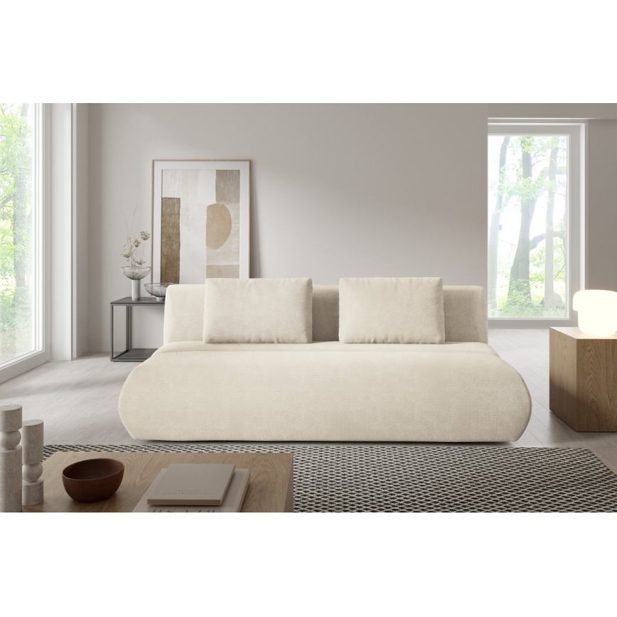 Sofa trois places pliable FANO crème