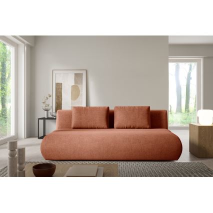 Sofa trois places pliable FANO marron