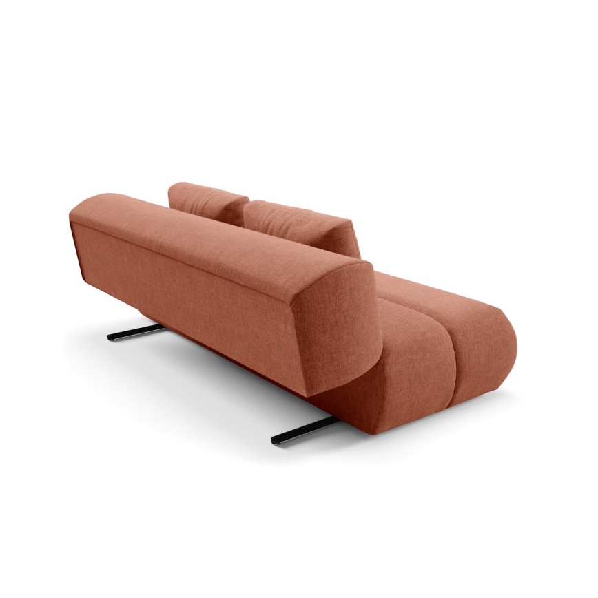 Sofa trois places pliable FANO marron