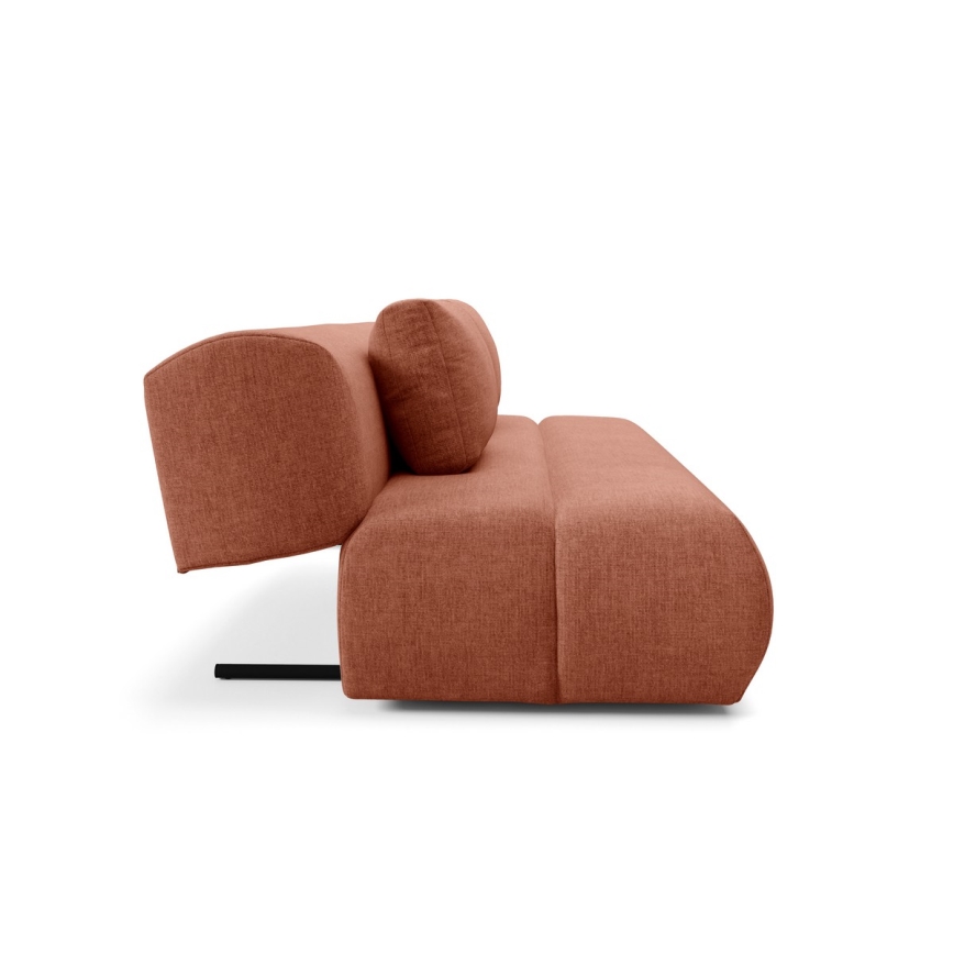 Sofa trois places pliable FANO marron