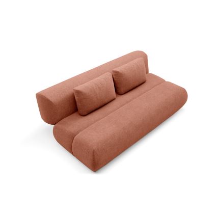 Sofa trois places pliable FANO marron