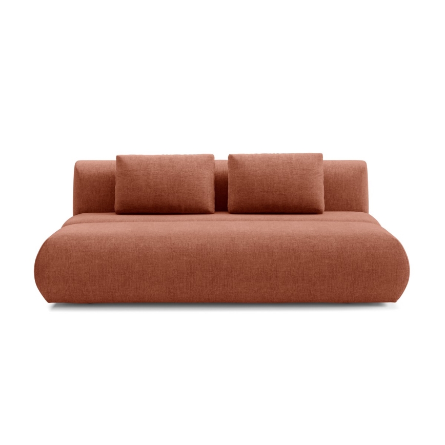 Sofa trois places pliable FANO marron