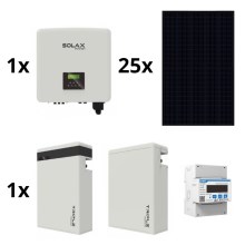 Sol. kit : SOLAX Power - 10kWp RISEN Full Black + 15kW SOLAX convertisseur 3f + batterie 11,6 kWh