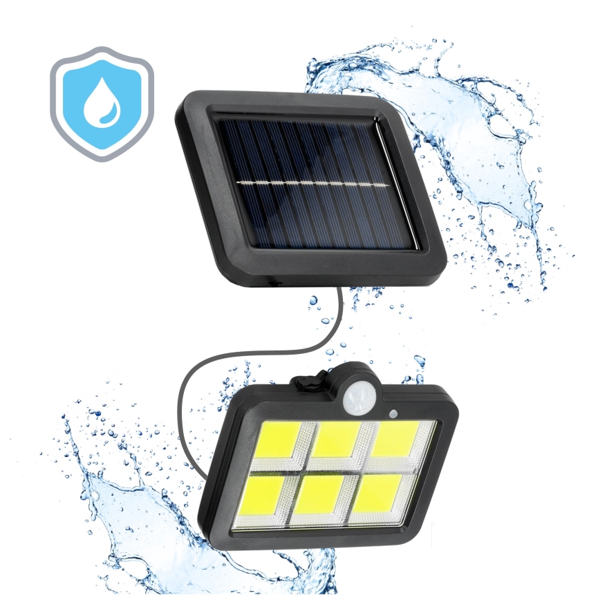Solar LED Schijnwerper met Sensor LED/1,5W/3,7V 6000K IP44 1200 mAh