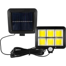 Solar LED Schijnwerper met Sensor LED/1,5W/3,7V 6000K IP44