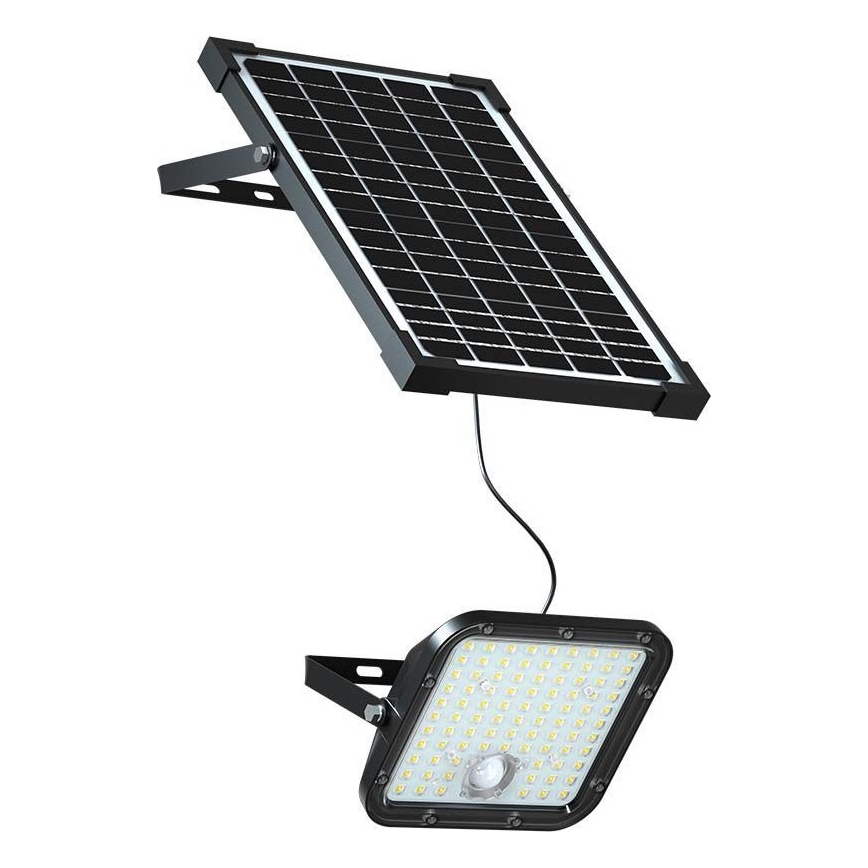 Solar LED Schijnwerper met Sensor LED/30W/6,4V 6400K + afstandsbediening