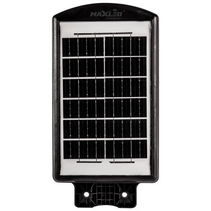 LED Dimbare zonne-straatlantaarn met sensor LED/120W/6V 6500K IP65 zwart + afstandsbediening
