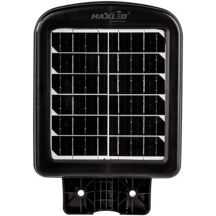 LED Dimbare zonne-straatlantaarn met sensor LED/150W/6V 6500K IP65 zwart + afstandsbediening