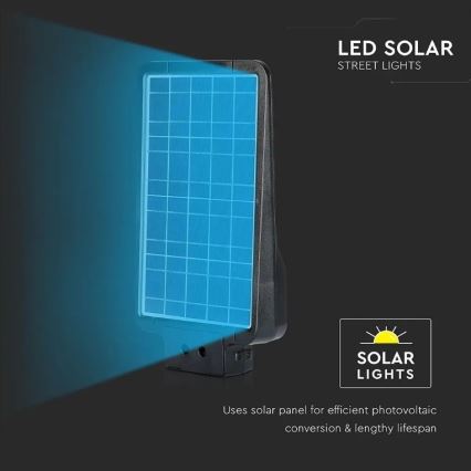 Solar LED Straatlamp met sensor LED/15W/7,4V 4000K IP65 10800 mAh