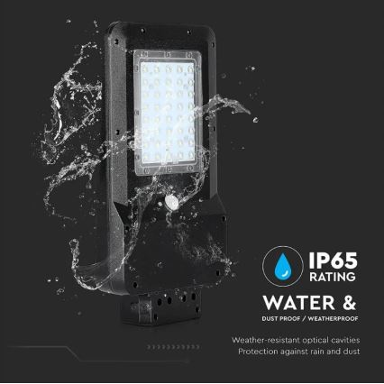 Solar LED Straatlamp met sensor LED/15W/7,4V 4000K IP65 10800 mAh