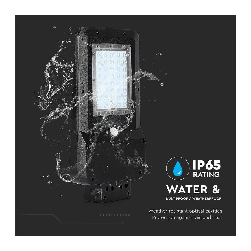 Solar LED Straatlamp met sensor LED/15W/7,4V 4000K IP65 10800 mAh