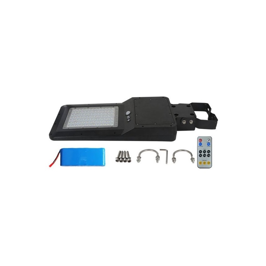 Solar LED Straatlamp met sensor LED/40W/9,6V IP65 6000K + afstandsbediening