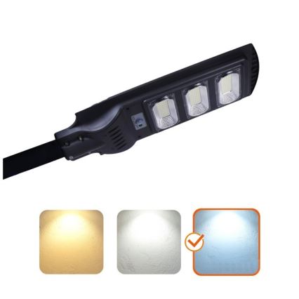 LED Dimbare zonne-straatlantaarn met bewegings- en schemersensor URBI LED/8W/3,2V 6500K IP54 10000 mAh + afstandsbediening