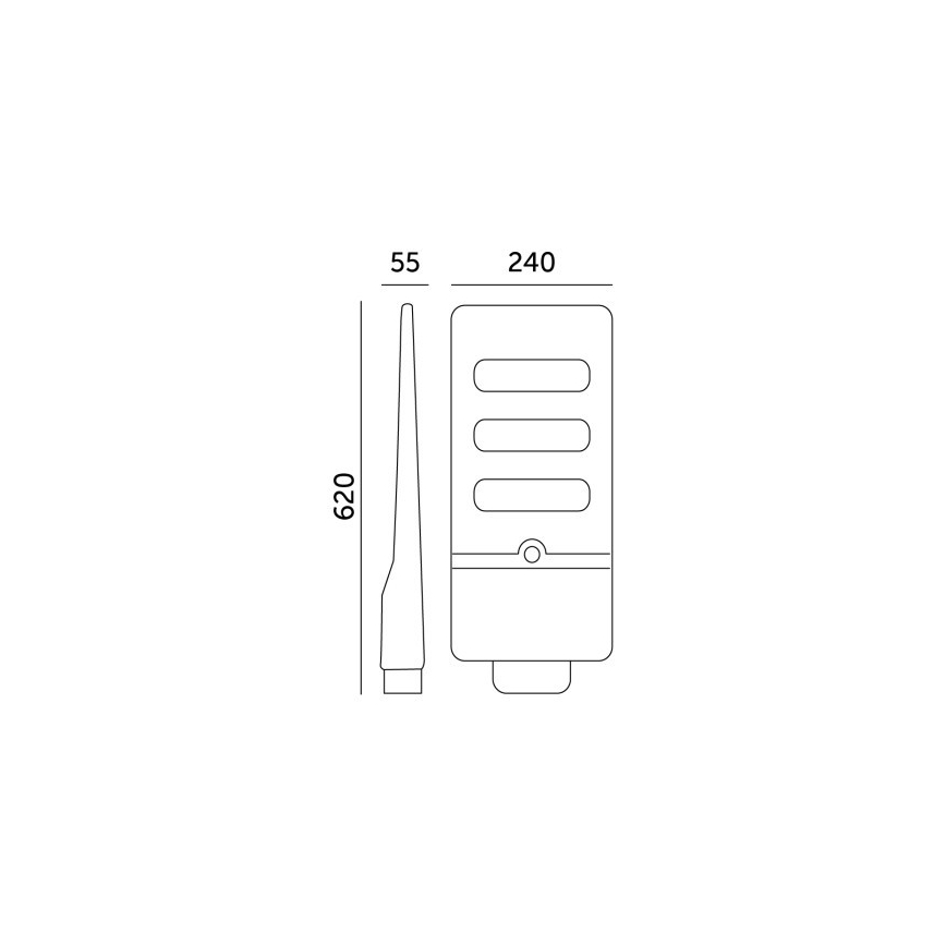 LED Dimbare zonne-straatlantaarn met bewegings- en schemersensor URBI LED/8W/3,2V 6500K IP54 10000 mAh + afstandsbediening