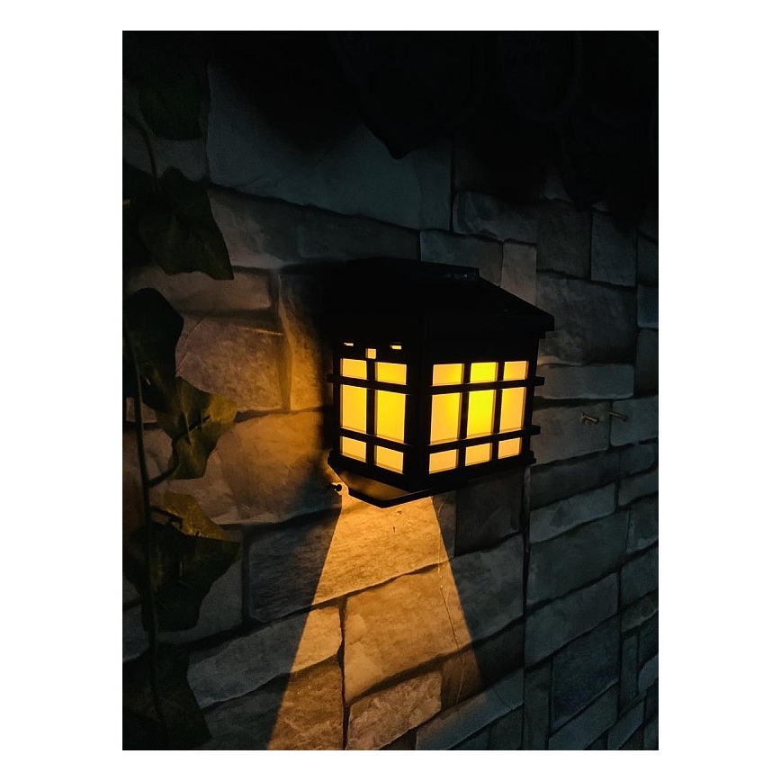 Solar LED Wandlamp met Schemersensor LED/2V 70 mAh IP44