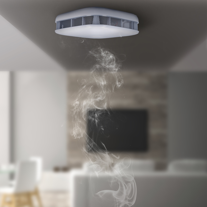 Détecteur de fumée avec alarme 85dB 1xCR123A Wi-Fi