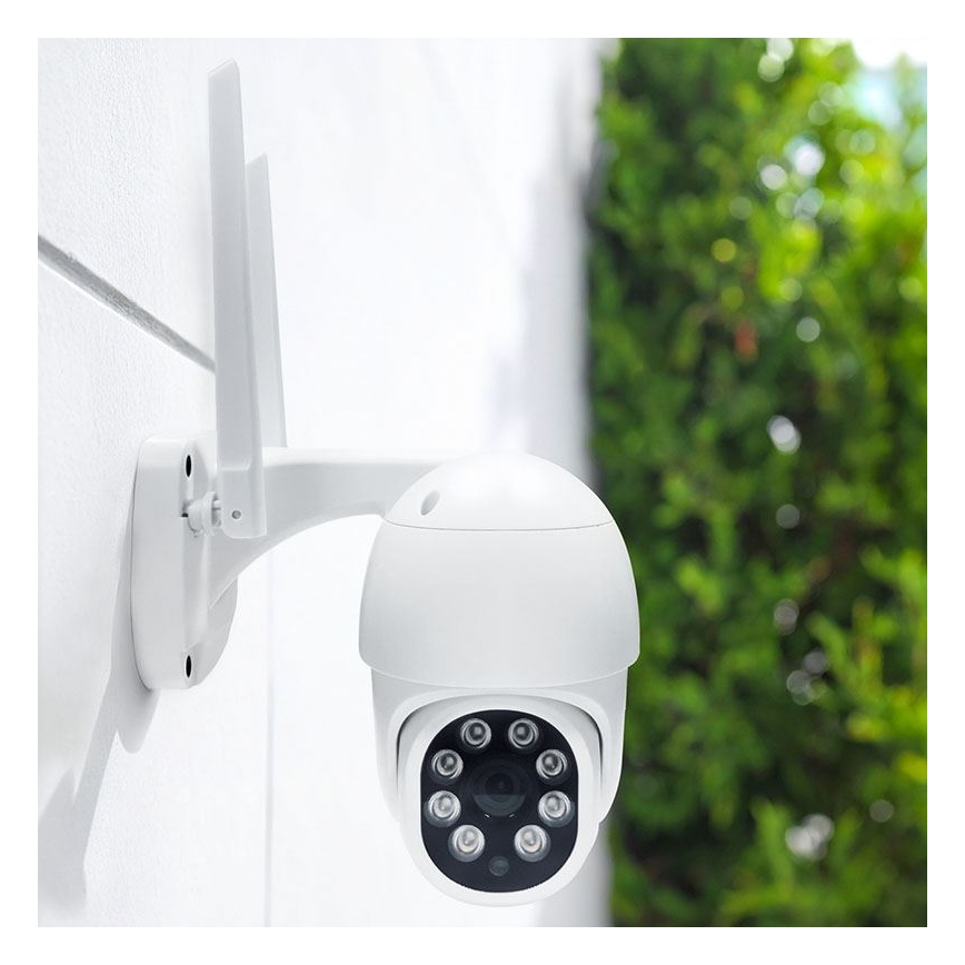 Caméra extérieure avec capteur, IP65, Wi‑Fi, compatible Tuya