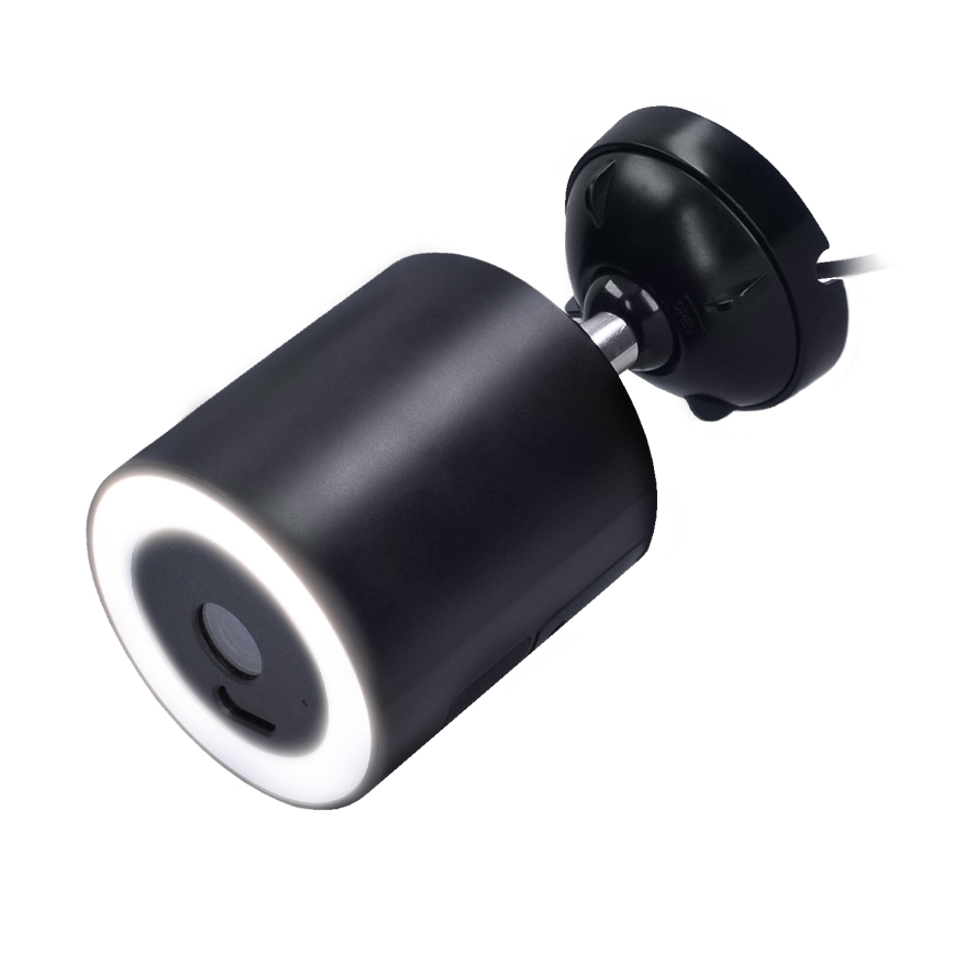 Caméra extérieure LED avec éclairage 12 V, 1536p, IP65