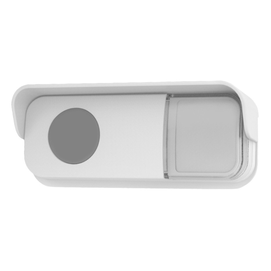 Draadloze deurbel met stekker 230V + 2x knoop IP56 wit