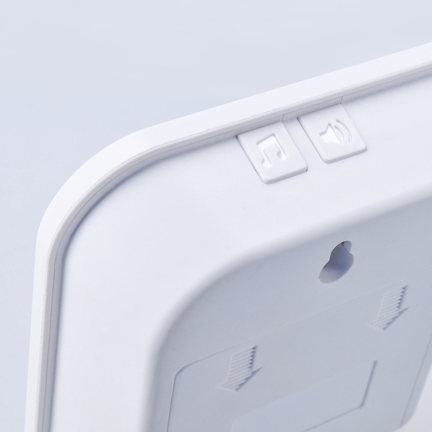 Sonnette sans fil alimentée par piles 3V/3xAA IP44 blanc