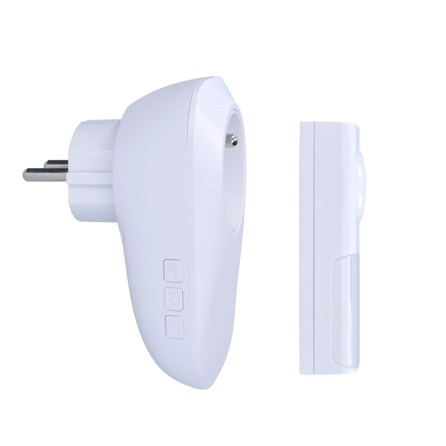 Draadloze deurbel met stekker 230V IP55