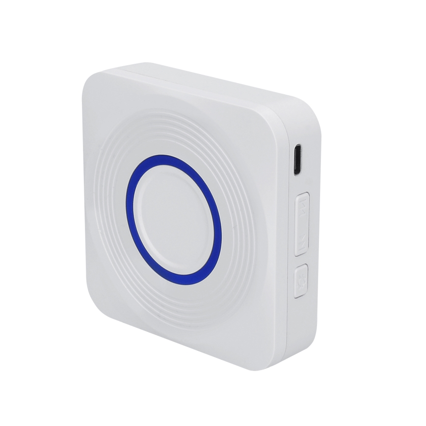 Draadloze deurbel op batterijen 3xAAA/1x3V IP56 wit