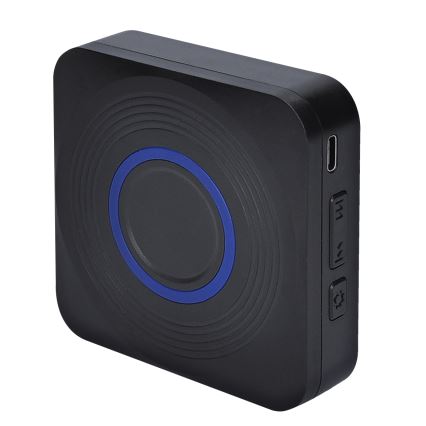 Draadloze deurbel op batterijen 3V/3xAAA IP56 zwart