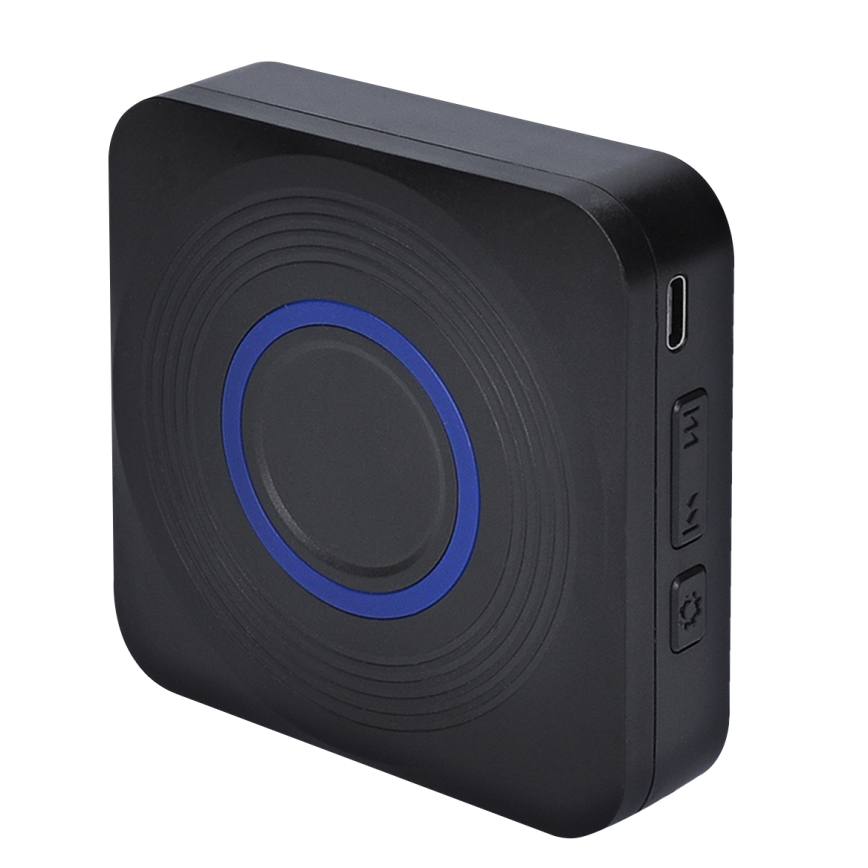 Draadloze deurbel op batterijen 3V/3xAAA IP56 zwart