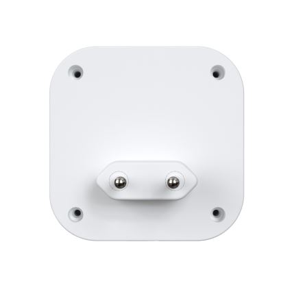 Draadloze deurbel met stekker 230V + 2x knoop IP44 wit