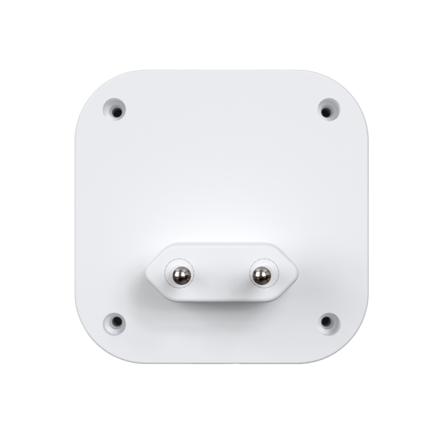 Draadloze deurbel met stekker 230V + 2x knoop IP44 wit