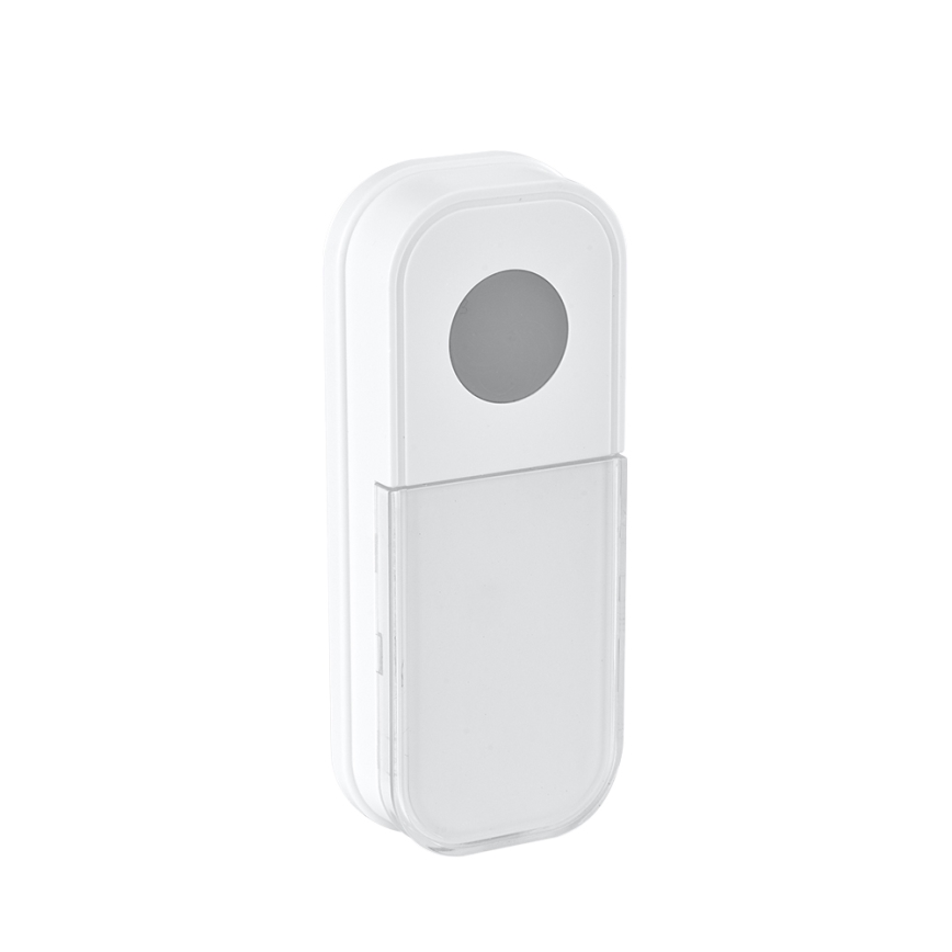 Draadloze deurbel met stekker 230V + 2x knoop IP44 wit