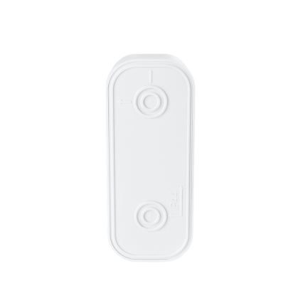 Draadloze deurbel met stekker 230V + 2x knoop IP44 wit