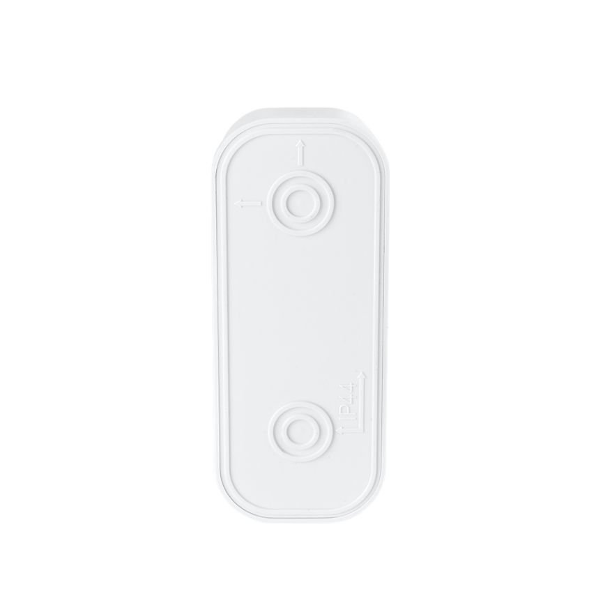 Draadloze deurbel met stekker 230V + 2x knoop IP44 wit