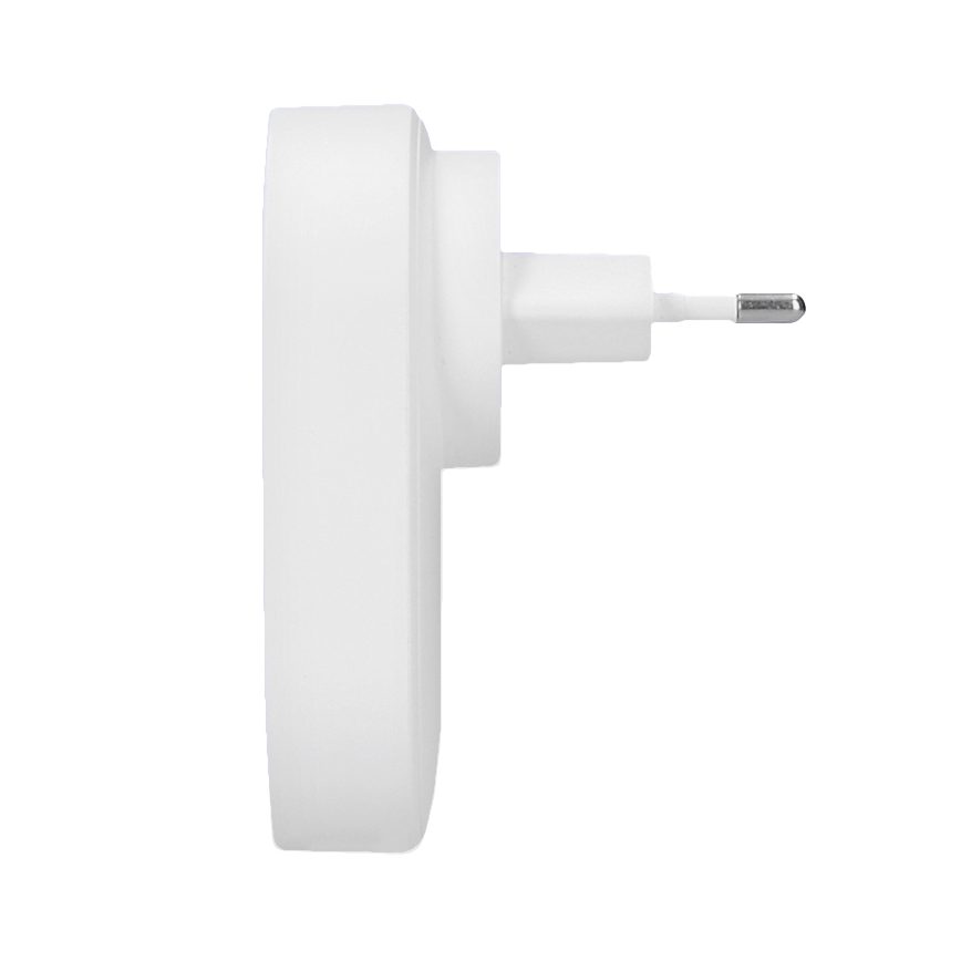 Draadloze deurbel met stekker 230V IP56 wit