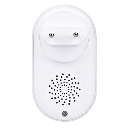 Draadloze deurbel met stekker 230V IP56 wit