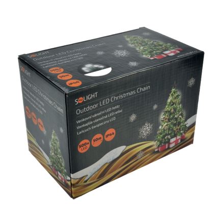 LED buiten kerstsnoer 500xLED/8 functies IP44 55m koud wit