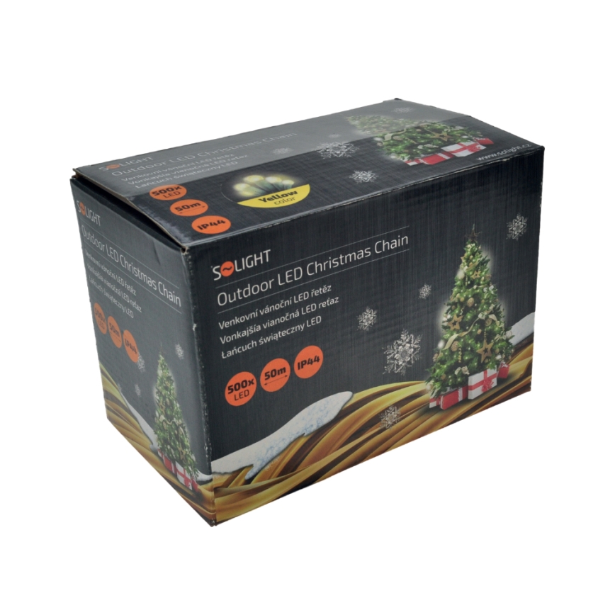 Guirlande de Noël LED d'extérieur 500xLED /230V IP44 50m blanc chaud