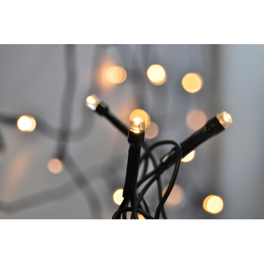 LED Buiten kerstverlichting 500xLED/8 functies IP44 55m warm wit