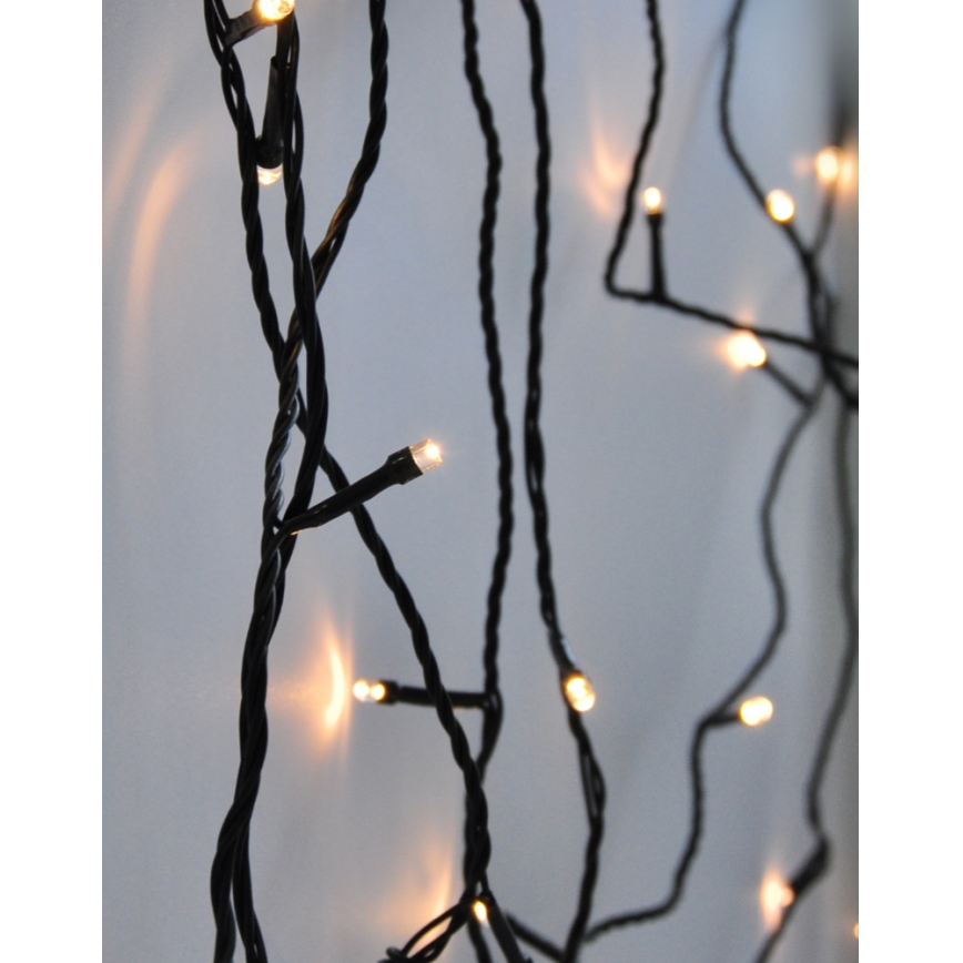 LED Buiten kerstverlichting 500xLED/8 functies IP44 55m warm wit