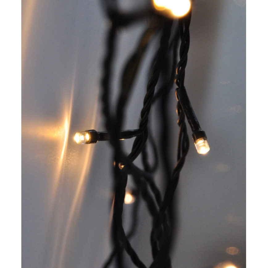 LED Buiten kerstverlichting 500xLED/8 functies IP44 55m warm wit