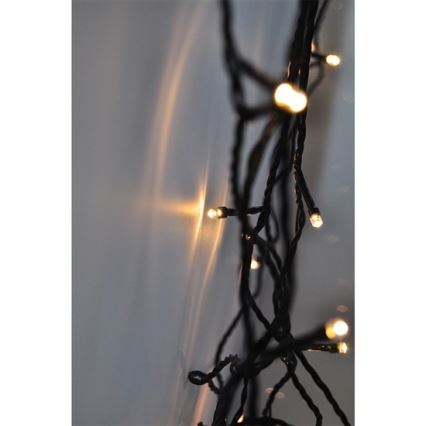 Guirlande de Noël LED extérieure 400xLED/8 fonctions 25 m IP44 blanc chaud