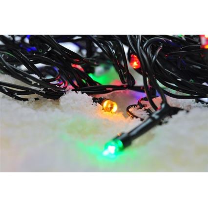 Guirlande lumineuse LED d'extérieur 100 LED, 8 fonctions, IP44, 13 m, multicolore