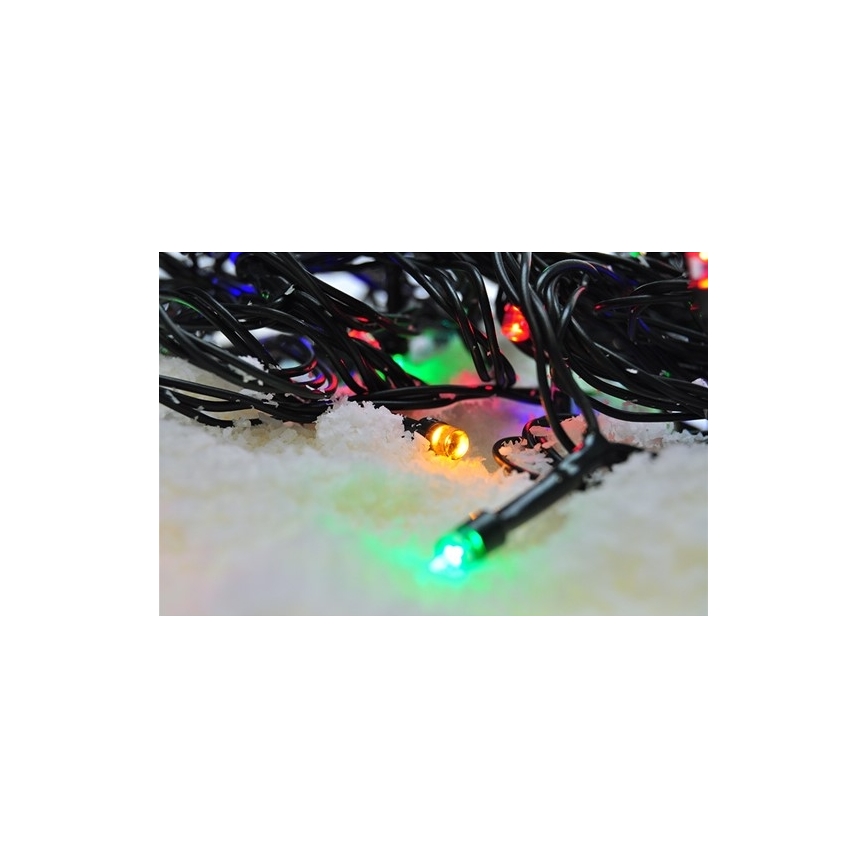 Guirlande lumineuse LED d'extérieur 100 LED, 8 fonctions, IP44, 13 m, multicolore