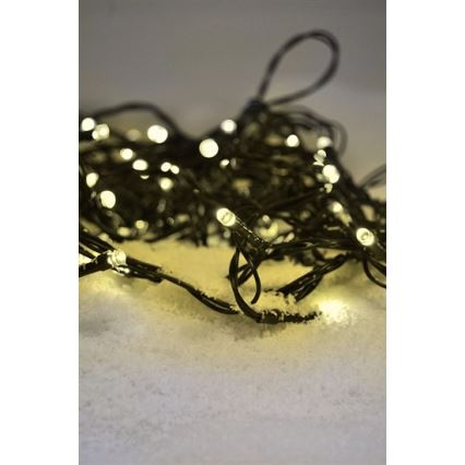 LED buitenlichtsnoer 100xLED/8 functies IP44 13m warm wit