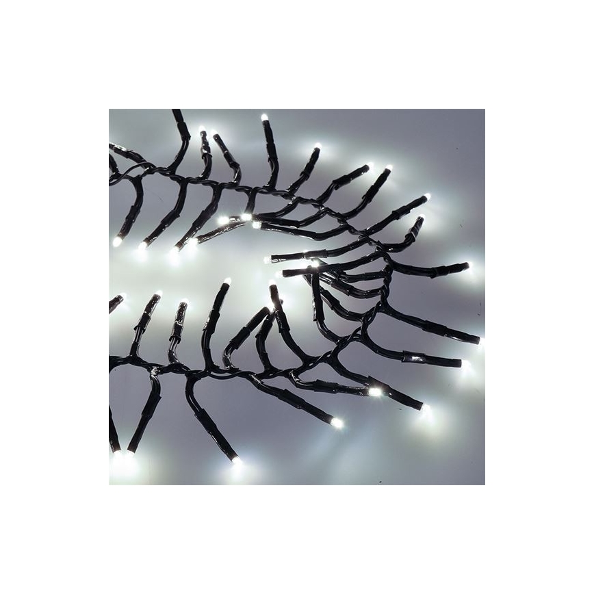 Guirlande de noël 576xLED/8 fonctions 8m IP44 blanc froid + Télécommande