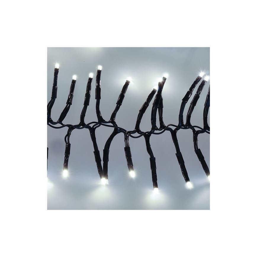 Guirlande de noël 576xLED/8 fonctions 8m IP44 blanc froid + Télécommande