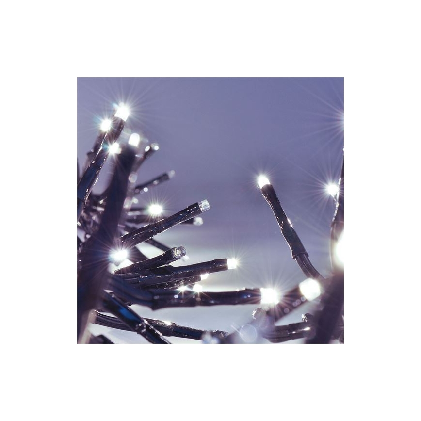 Guirlande de noël 576xLED/8 fonctions 8m IP44 blanc froid + Télécommande